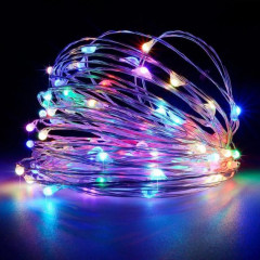 Гирлянда Роса 20м 200 LED (мульти, на белом)
