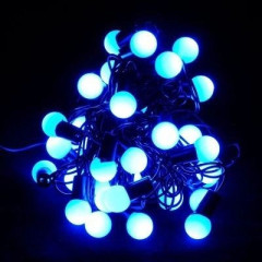Гірлянда штора LED Куля в кулі 3х0.8м (синя)