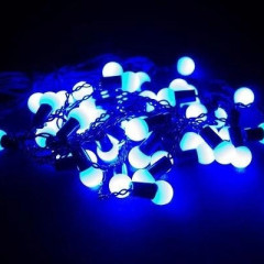 Гірлянда штора LED Куля в кулі 3х0.8м (синя)
