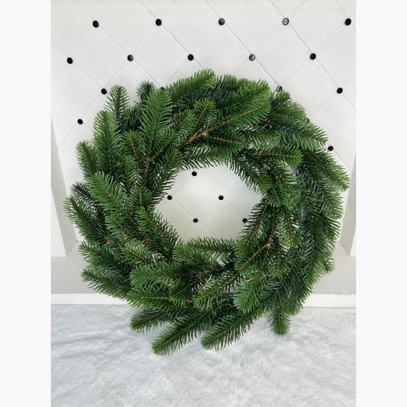 Віночок із литої гілочки Бельгійський з салатовими кінчиками