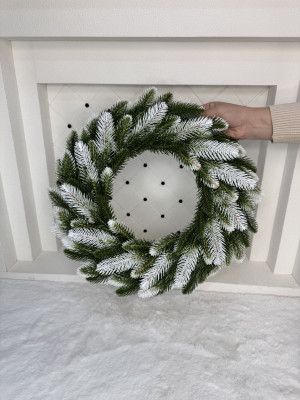 Віночок із литої гілочки Бельгійський з білими кінчиками