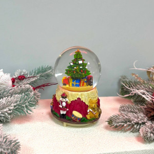 Новорічний ліхтар куля Ялиночка 18х10см 