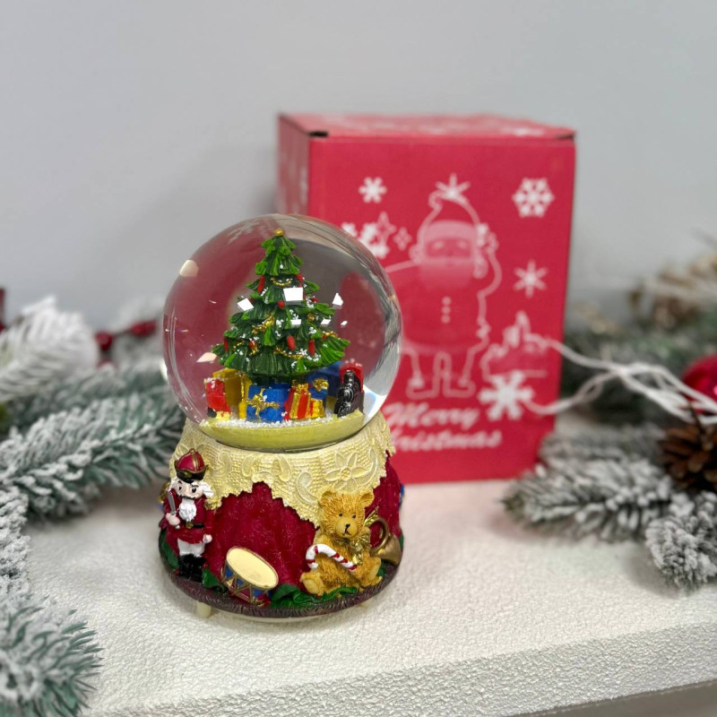 Новогодний фонарь шар Ёлочка 18х10см