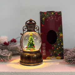 Новогодний фонарь ночник мини Санта 16см на батарейках с USB питанием Новогодний фонарь ночник мини Санта 16см на батарейках с USB питанием