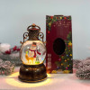 Новорічний ліхтар нічник міні Сніговик 16см на батарейках з USB живленням