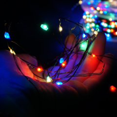 Гирлянда Роса 100м 1000 LED (мульти, на зелёном)