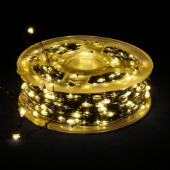 Гирлянда Роса 100м 1000 LED (тепло-белая, на зелёном)
