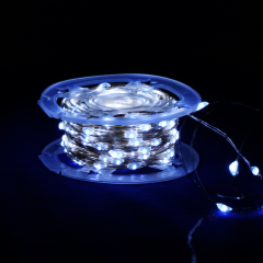 Гирлянда Роса 50м 500 LED (белая, на белом)