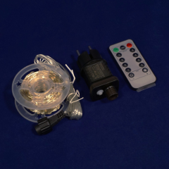 Гирлянда Роса 50м 500 LED (белая, на белом)