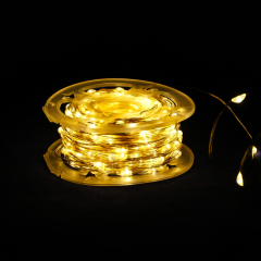 Гирлянда Роса 50м 500 LED (тепло-белая, на белом)