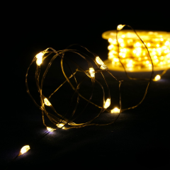 Гирлянда Роса 50м 500 LED (тепло-белая, на белом)