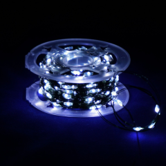 Гирлянда Роса 50м 500 LED (белая, на зелёном)