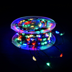 Гирлянда Роса 50м 500 LED (мульти, на зелёном)