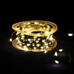 Гирлянда Роса 50м 500 LED (тепло-белая, на зелёном)