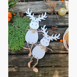 Іграшка на ялинку Олень (дерев'яна)