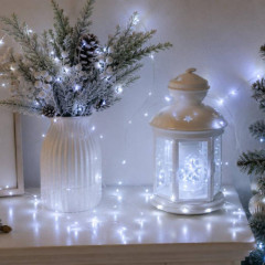 Гірлянда Роса 10 м USB, 100 LED, холодний білий Гірлянда Роса 10 м USB, 100 LED, холодний білий