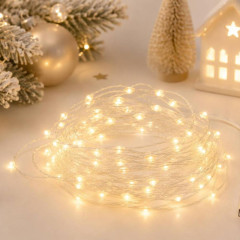 Гірлянда Роса 10 м USB, 100 LED, тепло білий Гірлянда Роса 10 м USB, 100 LED, тепло білий