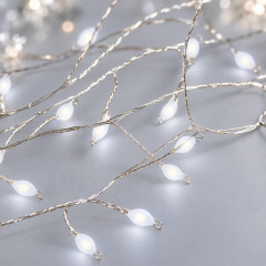 Гірлянда роса «Хвойна лапа» матова 30 м, 900 LED, холодний білий, білий мідний провід, пульт, IP44 Гірлянда роса «Хвойна лапа» матова 30 м, 900 LED, холодний білий, білий мідний провід, пульт, IP44
