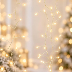 Гірлянда Роса «Хвойна лапа» Мішура 50 м, 1500 LED, теплий білий, білий мідний провід, пульт, 8 режимів Гірлянда Роса «Хвойна лапа» Мішура 50 м, 1500 LED, теплий білий, білий мідний провід, пульт, 8 режимів