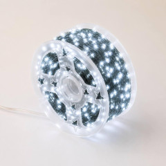 Гірлянда Роса 50 м USB, 500 LED, холодний білий, зелений мідний провід Гірлянда Роса 50 м USB, 500 LED, холодний білий, зелений мідний провід