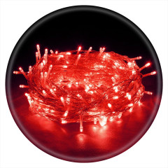 Гирлянда LED 300 (17м, белая) Красный