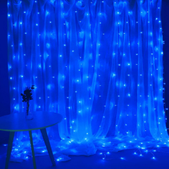 Гірлянда Водоспад 3х1.2м 240 LED (штора, синя) Гірлянда Водоспад 3х1.2м 240 LED (штора, синя)