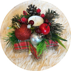 Свічник новорічний Зірочка