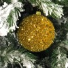 Ялинкова куля Їжачок (золотий, 80мм)