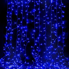 Гірлянда Водоспад 3х1.2м 240 LED (штора, синя) Гірлянда Водоспад 3х1.2м 240 LED (штора, синя)