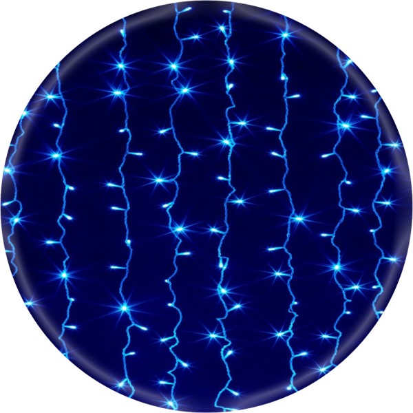 Гірлянда Водоспад 3х2м 320 LED (штора, синя)