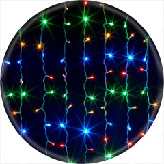 Гирлянда Водопад 3х2м 320 LED (штора, цветная) Гирлянда Водопад 3х2м 320 LED (штора, цветная)