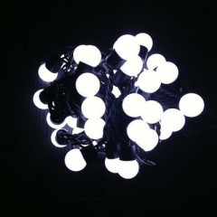 Гирлянда LED 90 Шарик М 5м (белая)