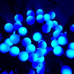 Гирлянда LED 90 Шарик М 5м (синяя)