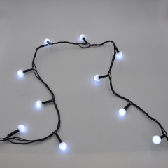 Гирлянда LED 90 Шарик М 5м (белая)