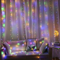 Гирлянда Роса штора 2х2м 200LED (мульти)