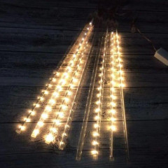 Гірлянда Бурулька Метеоритний дощ 3м х 50см 8 планок LED (тепло-біла) Гірлянда Бурулька Метеоритний дощ 3м х 50см 8 планок LED (тепло-біла)