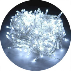 Гірлянда LED 500 30м (біла на білому)