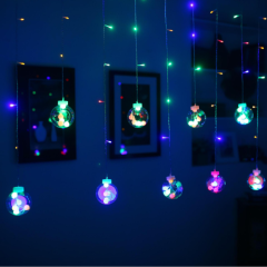 Гірлянда штора LED Куля в кулі 3х0.8м (мульти)