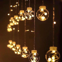 Гірлянда штора LED Куля в кулі 3х0.8м (тепло-біла)