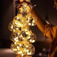 Гірлянда штора LED Куля в кулі 3х0.8м (тепло-біла)