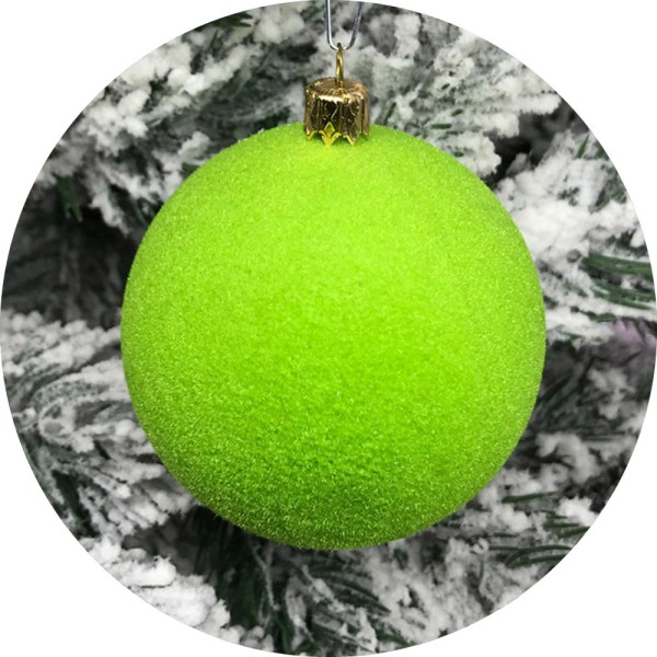 Ялинкова куля Оксамит (200мм, зелений)
