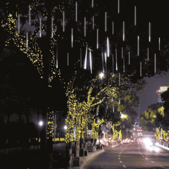 Гірлянда Бурулька Метеоритний дощ 3м х 50см 8 планок LED (біла)