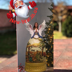 Новогодний фонарь светильник ночник музыкальный 33см Ангел Новогодний фонарь светильник ночник музыкальный 33см Ангел