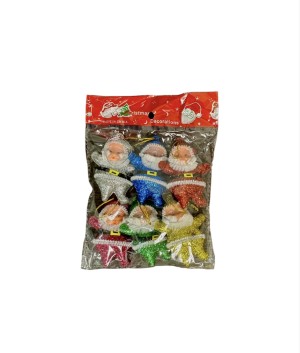 Іграшка на ялинку Святий Миколай 6шт (різнокольорова)