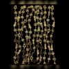 Намиста на ялинку з фігурками  (10м, золоті)