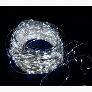 Гірлянда Роса 100м 1000 LED (біла, на білому)