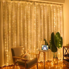 Гирлянда Роса штора 3х2м 250LED (тепло-белая)