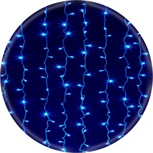 Гірлянда Водоспад 3х2.8м 320 LED (штора, синя)