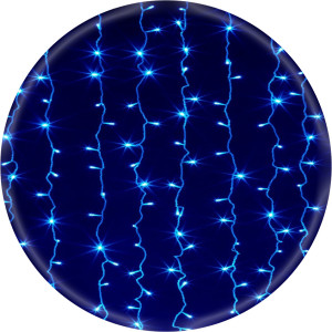 Гірлянда Водоспад 3х1.2м 240 LED (штора, синя)