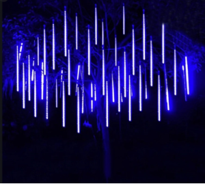 Гирлянда Сосулька Метеоритный дождь 3м х 50см 8 планок LED (синяя)